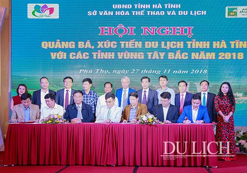 Ký kết hợp tác giữa các Hiệp hội Du lịch các tỉnh Tây Bắc và Hà Tĩnh